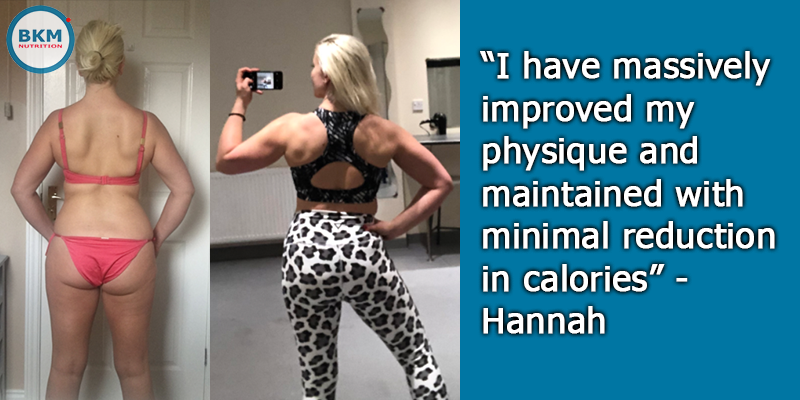 Hannahs body transformation