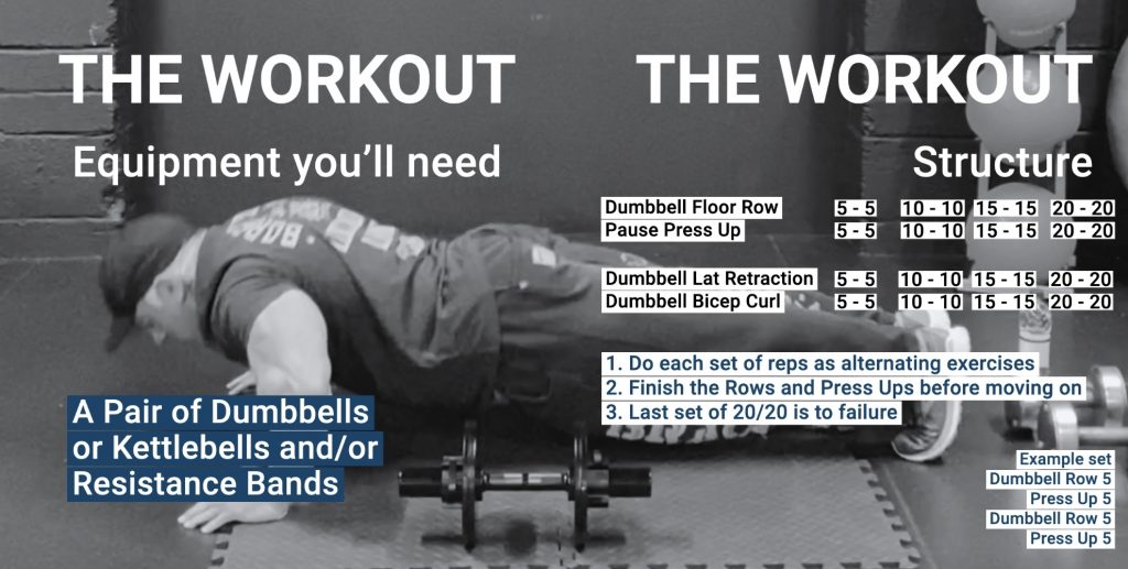 back and chest workout with dumbbells at home